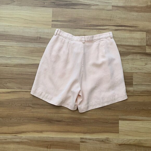 Tommy Bahama Women's Silk Pleated Shorts Soft Peach Size 10 - Picture 4 of 8